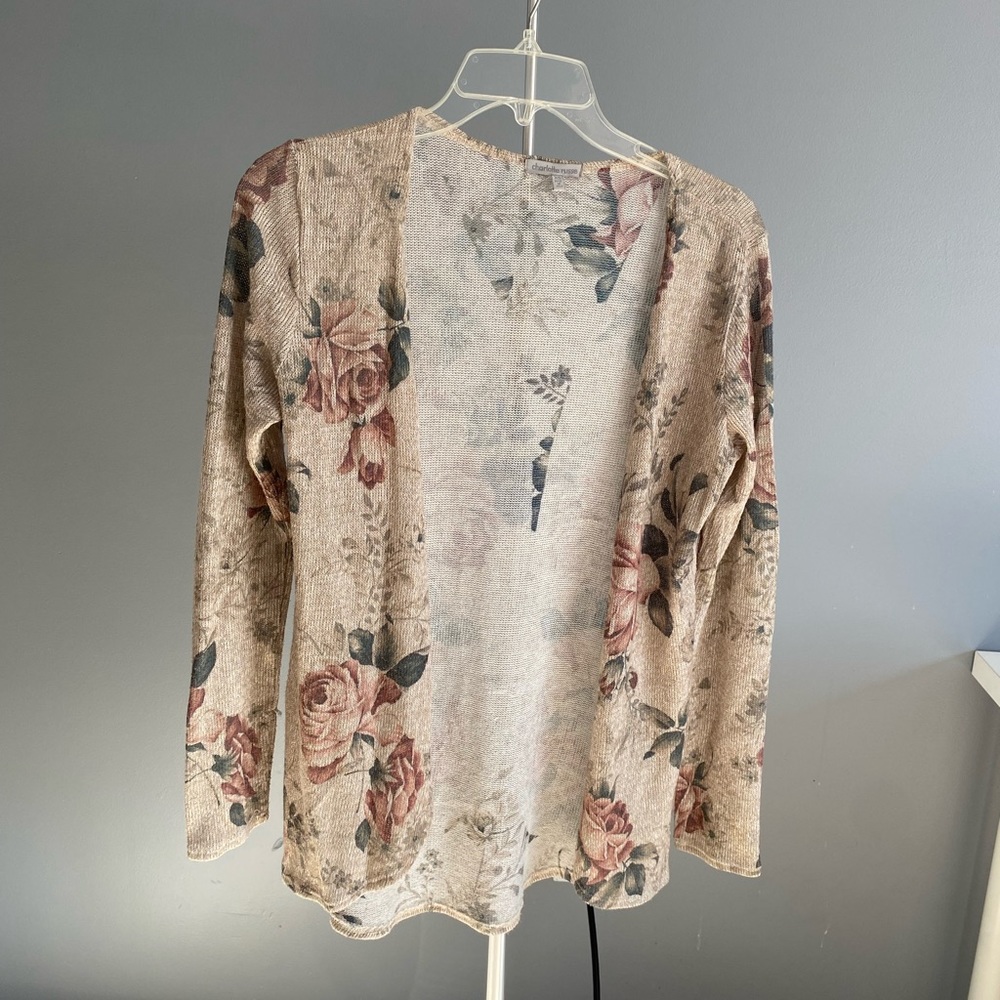 FLORAL SWEATER CARDIGAN